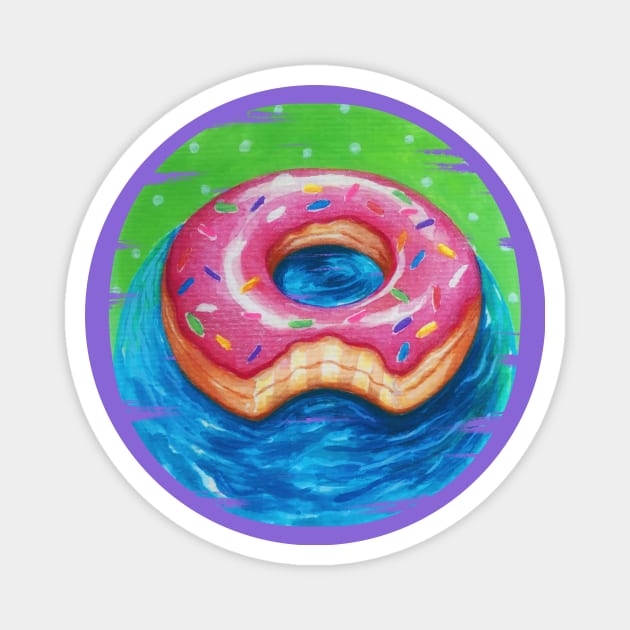 Donut Magnet by Lyara Costa